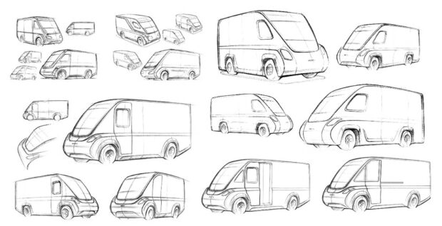 Via van sketches