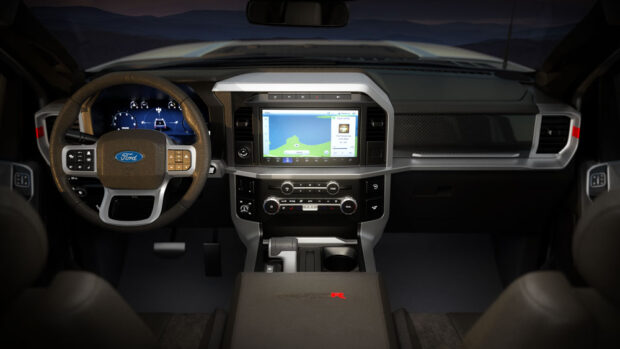 Driver Center Console of Ford Raptor rendering